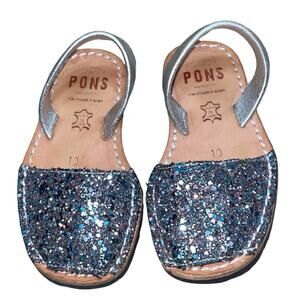 PONS Avarcas Classic Style Glitter Kids' Sandals   Size: US 10 Girls